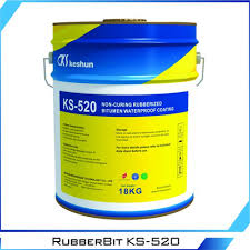 Rubberbit KS-520: Lớp phủ chống thấm gốc Bitum cao su không đóng rắn